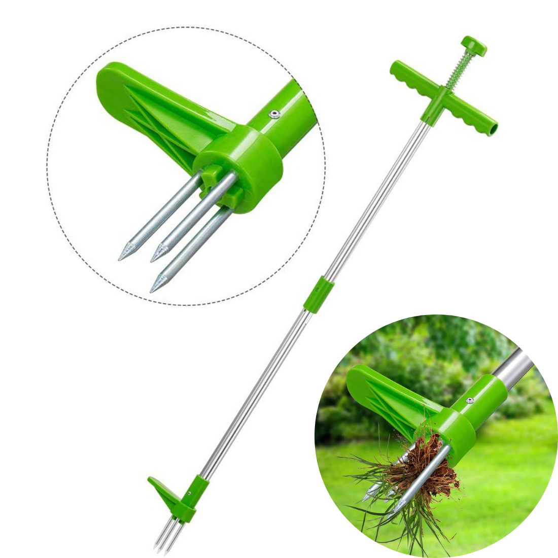 Teleskopisks ravētājs ar garu kātu