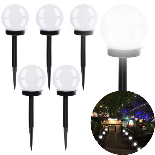 Saules dārza lampa - lodīšu komplekts 6 gab.