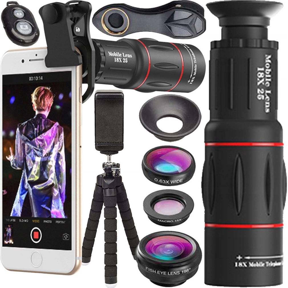 Telefona objektīvu komplekts