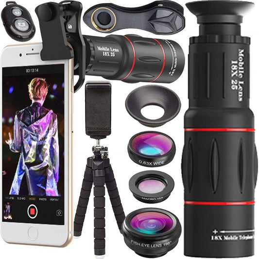 Telefona objektīvu komplekts