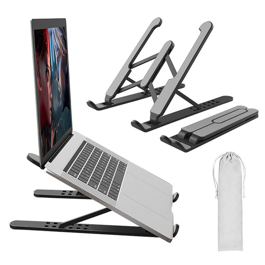 Salokāms klepjdatora statīvs