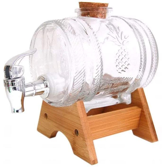 Stikla muca ar krānu 1L