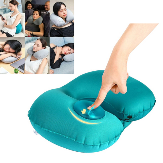 Ceļojumu kakla spilvens pašpiepūšams, U formas