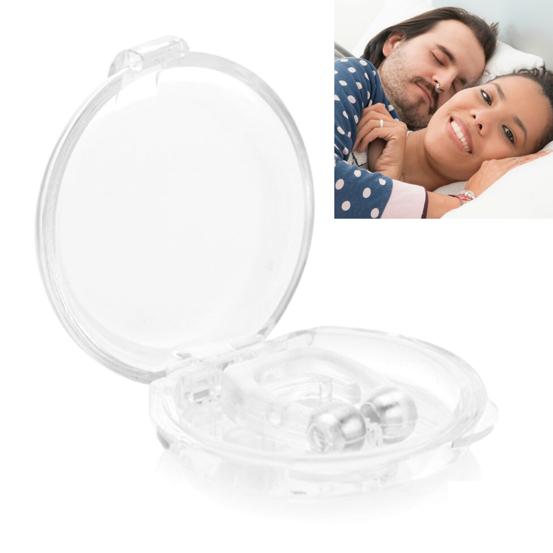 Pret-krākšanas deguna ieliktnis magnētiskais