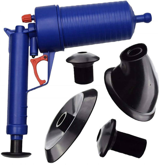 Universālais vakuuma pumpis - saspiestā gaisa pistole aizdambējušos izlietņu, poda atbloķēšanai