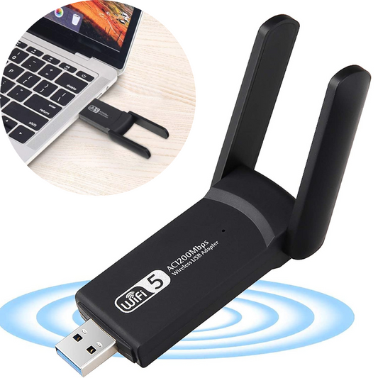 USB Wi-Fi adapteris 1200MBps dual wifi tīkla karte