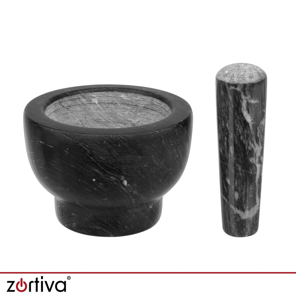 Marmora piesta ar stampu garšvielām un garšaugiem