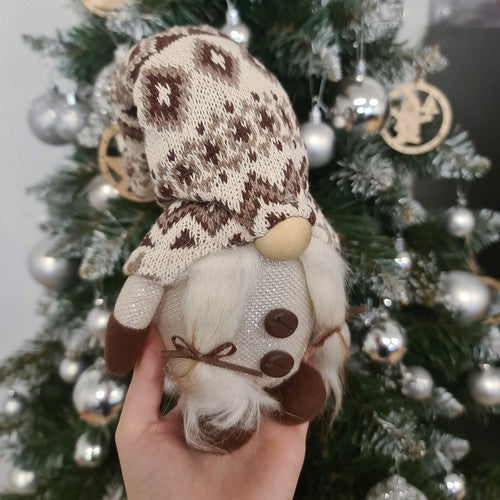 Pelēks rūķis ar LED gaismu