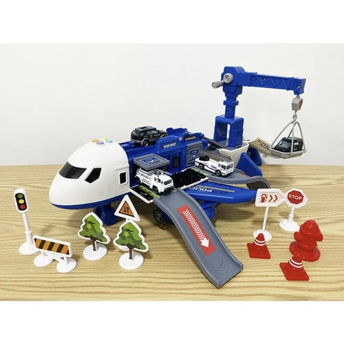 Policijas lidmašīna - autostāvvieta