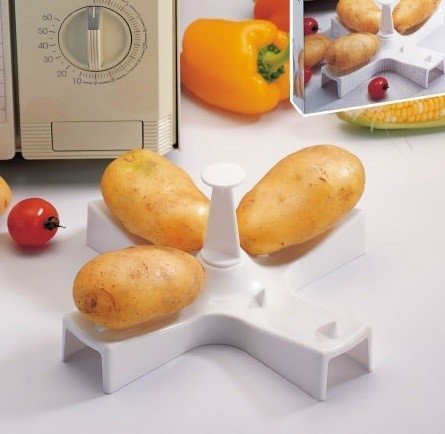 Kartupeļu cepējs mikroviļņu krāsnī