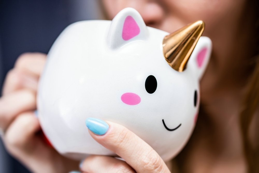 Vienradža krūze ar ZELTA RAGU