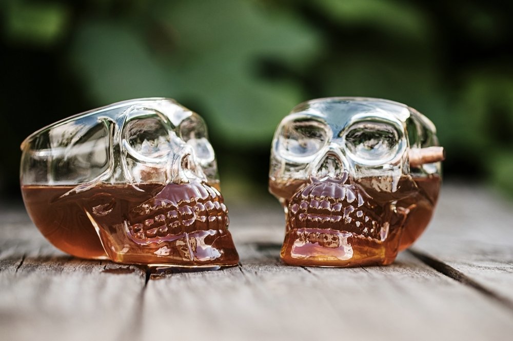 Glāze "Ložu necaurlaidīgs SKULL GLASS"