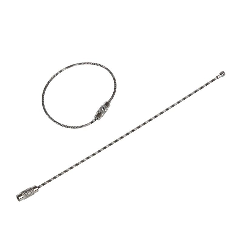 Nerūsējošā tērauda stiepļu atslēgu piekariņš 5 gab