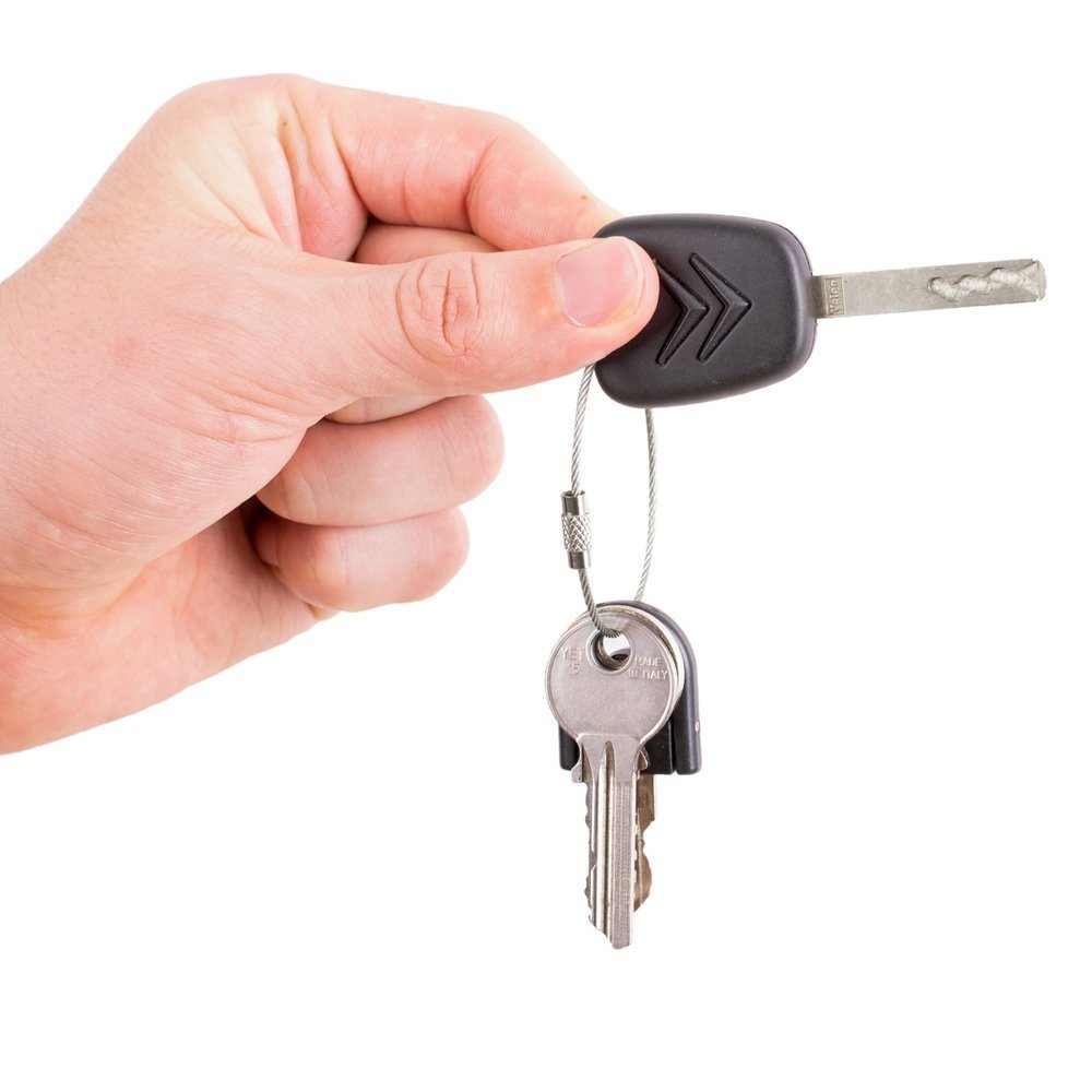 Nerūsējošā tērauda stiepļu atslēgu piekariņš 5 gab