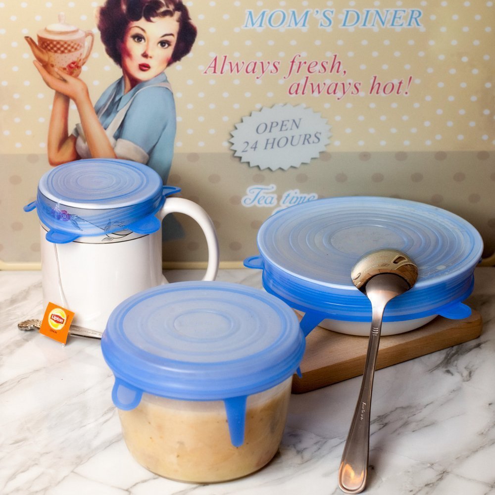 Silikona pārtikas pārvalki 6 gab