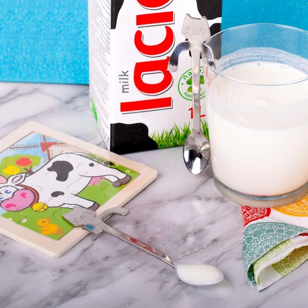 Kaķu tējas karotes 2 gab. SUDRABS