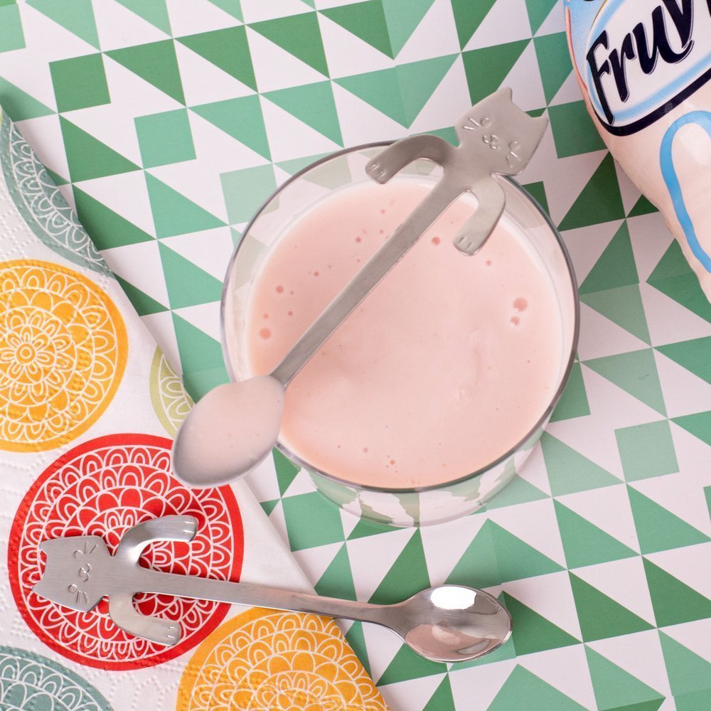 Kaķu tējas karotes 2 gab. SUDRABS