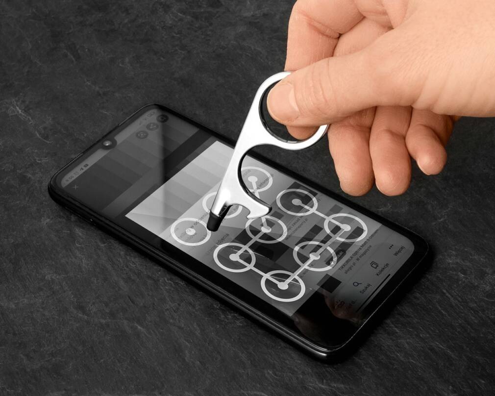 Bezkontakta daudzfunkciju atslēgu piekariņš - SUDRABA