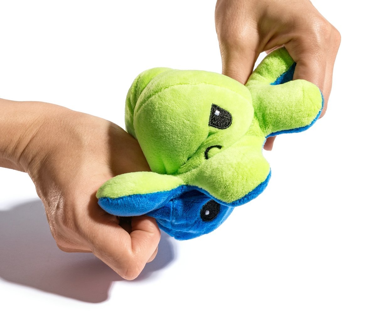 Apgriežama plīša rotaļlieta - astoņkājis (tumši zils - zaļš)