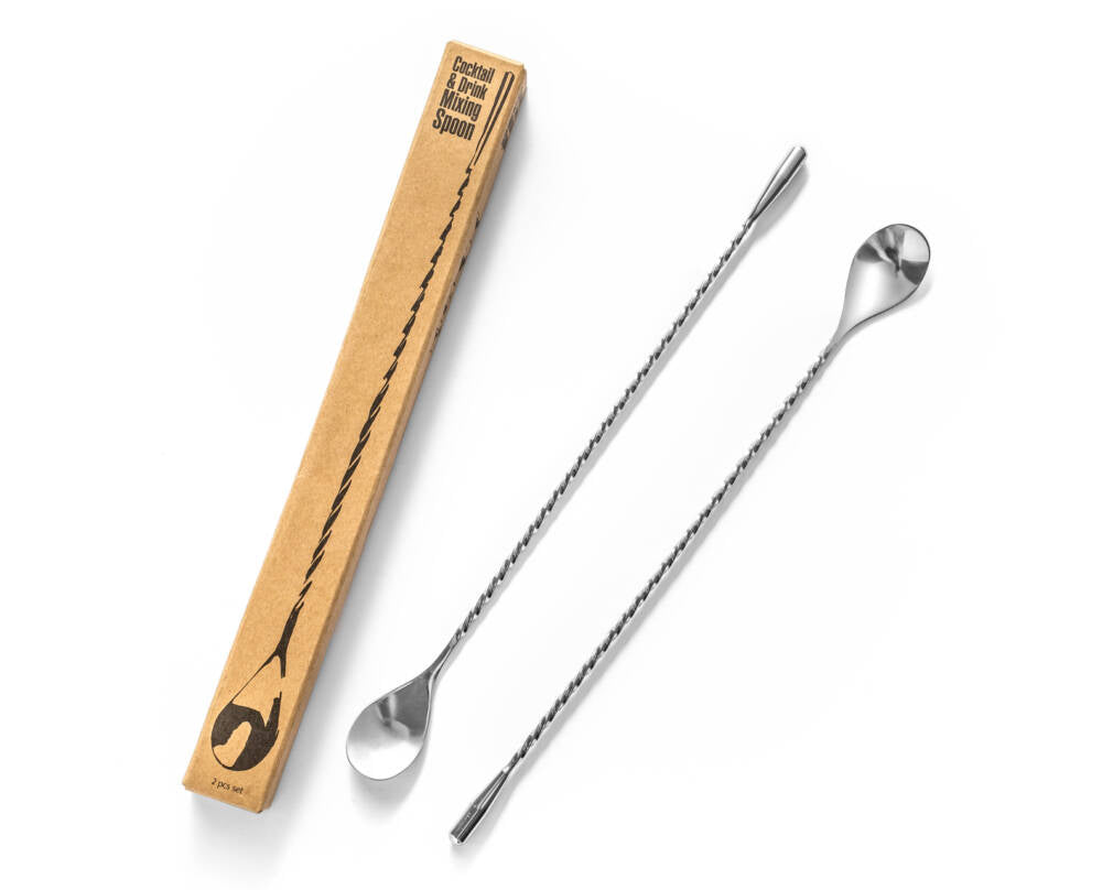 Kokteiļu un dzērienu maisīšanas karotes 2 gab