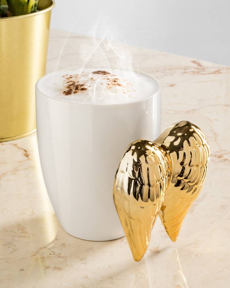 Eņģeļa spārnu krūze - ZELTA