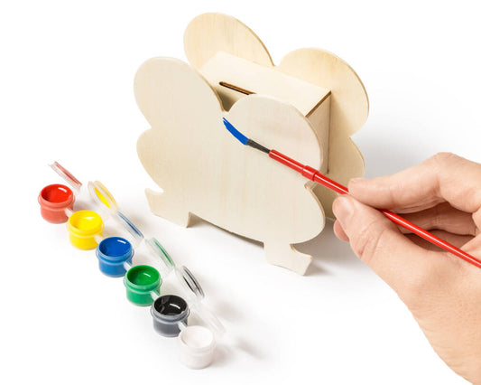 Naudas banka - krājkase FROG ar krāsošanas komplektu