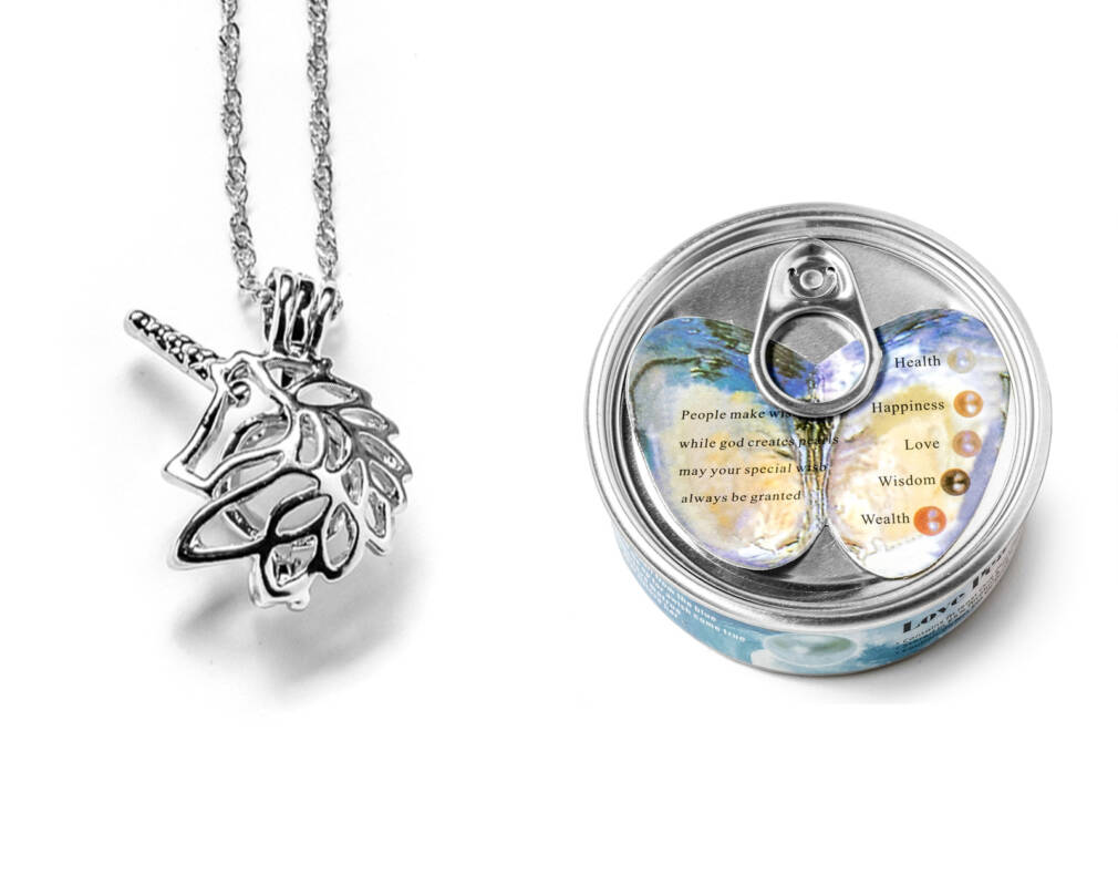 Pērļu kaklarota UNICORN ar 2 pērlēm