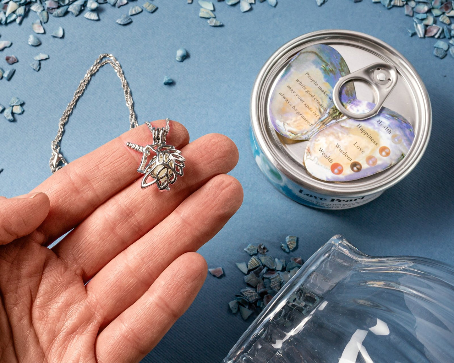 Pērļu kaklarota UNICORN ar 2 pērlēm