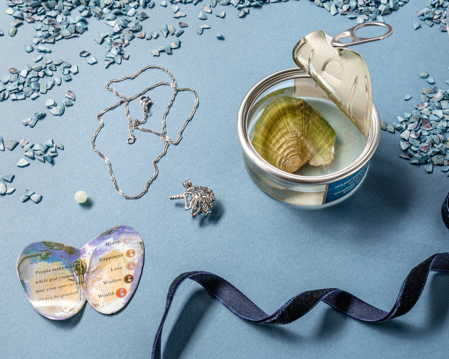 Pērļu kaklarota UNICORN ar 2 pērlēm