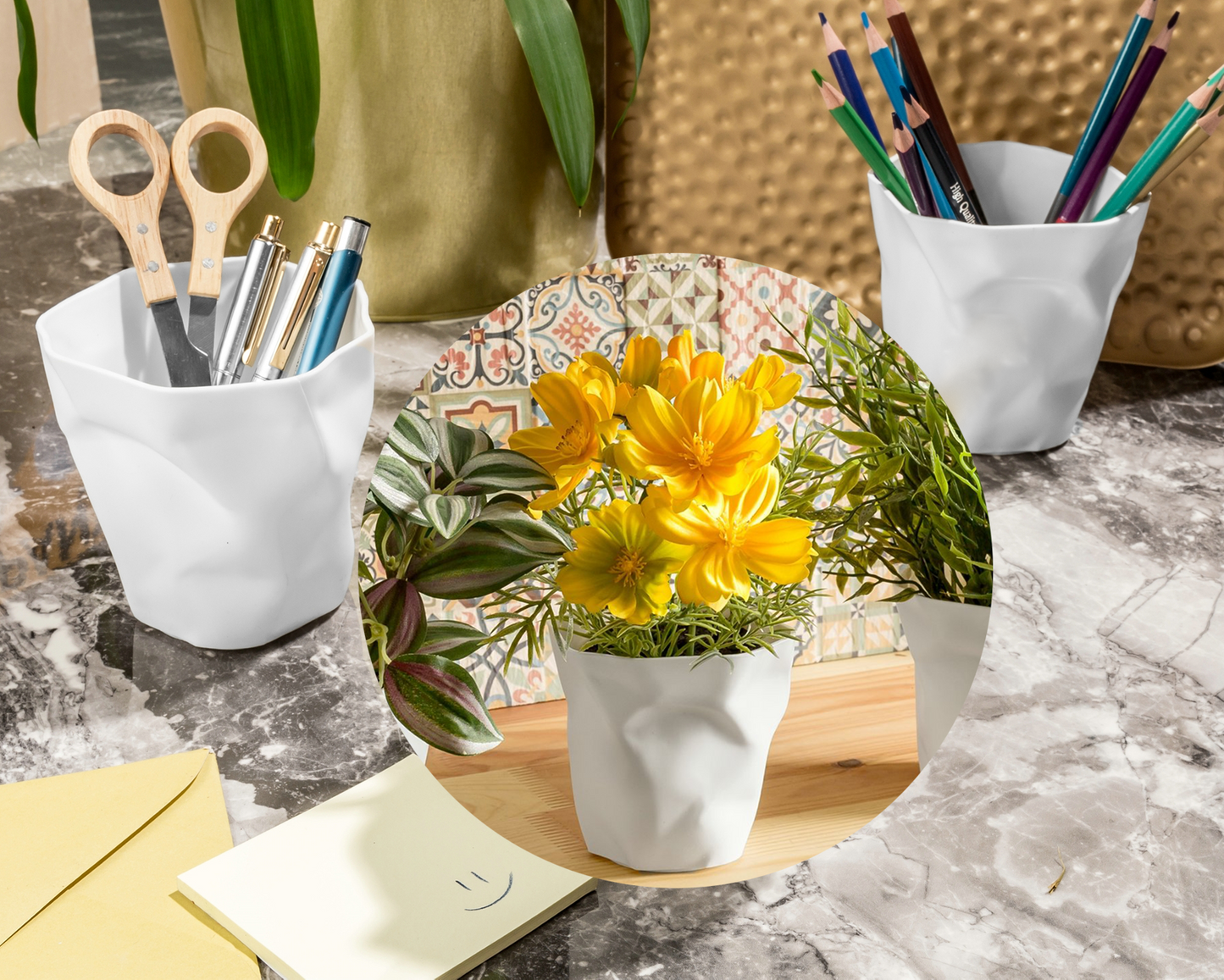 Pildspalvu turētāji un stādītāji CRUSHED CEPS 3 gab