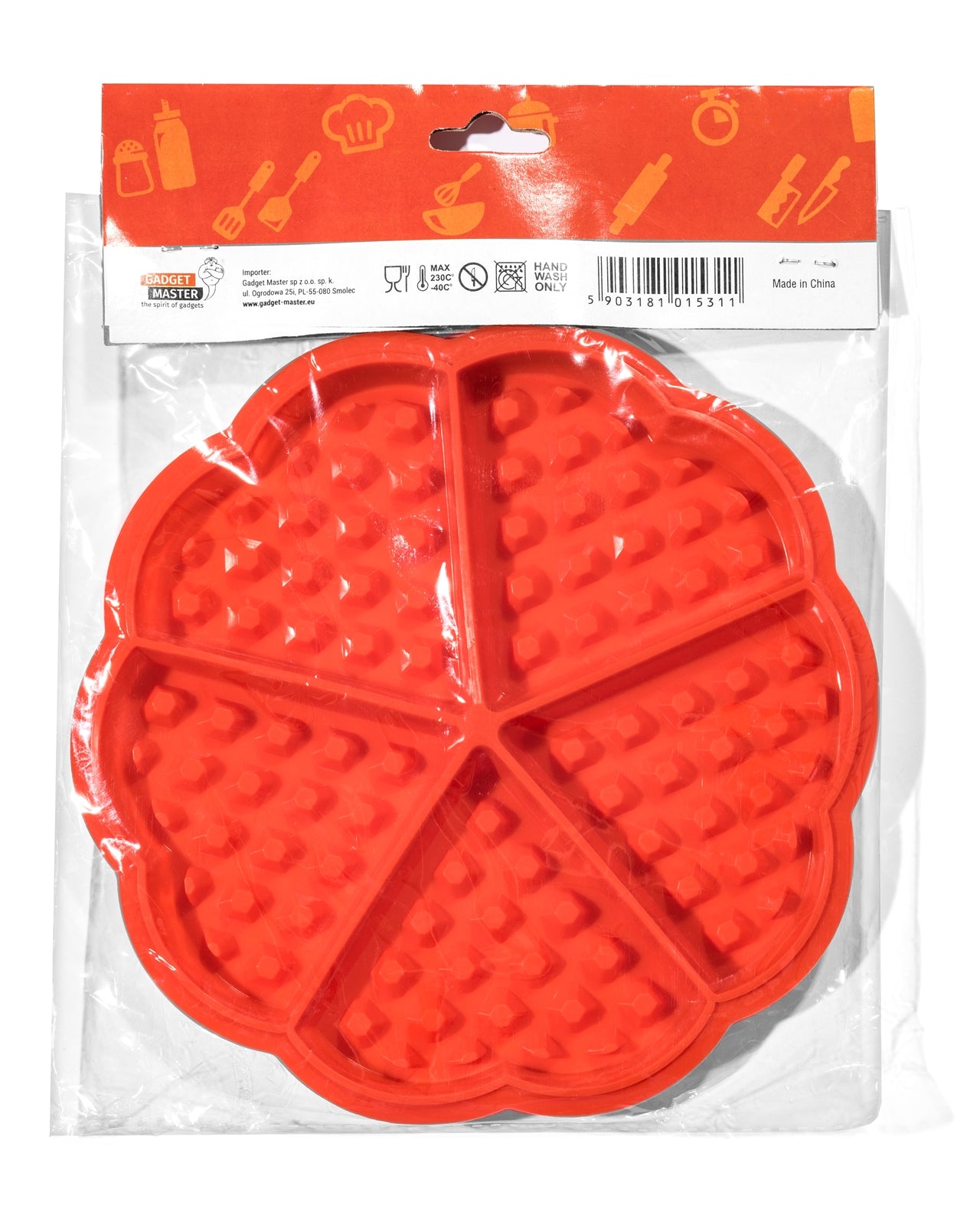 Vafeles un cepumi sirds forma