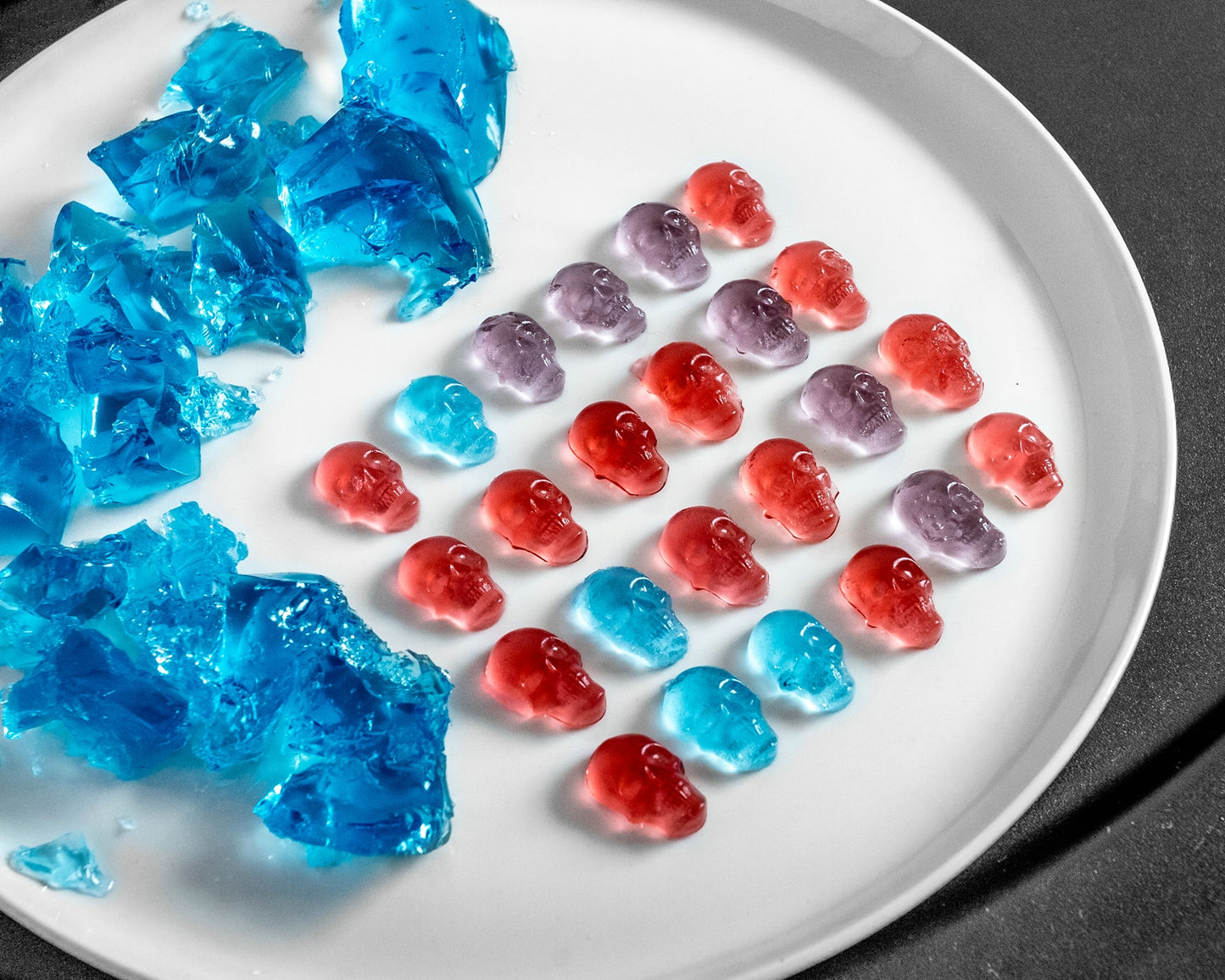 Sveķains SKULLS želeja, šokolāde, ledus veidne