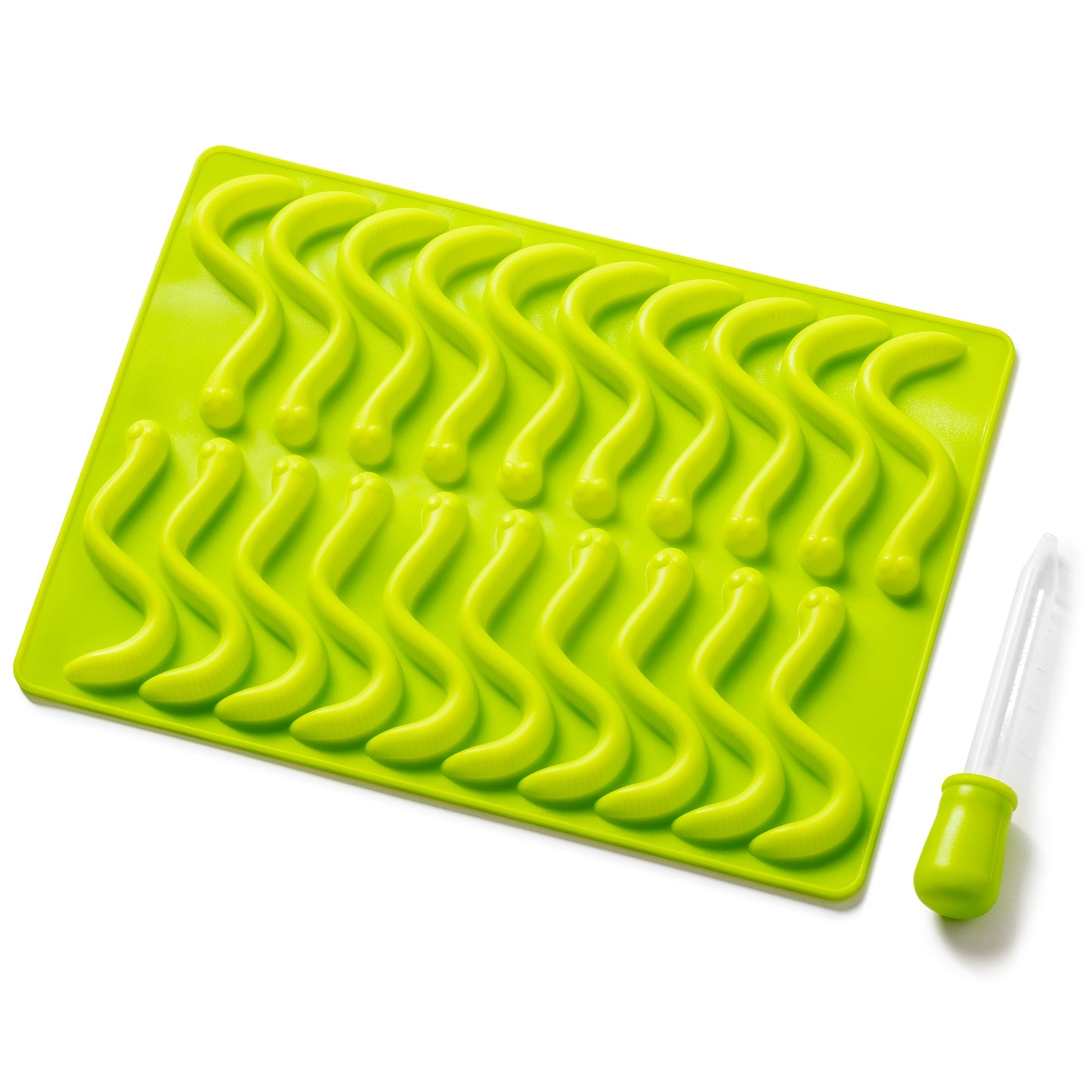 Gummy WORMS želeja, šokolāde, ledus veidne