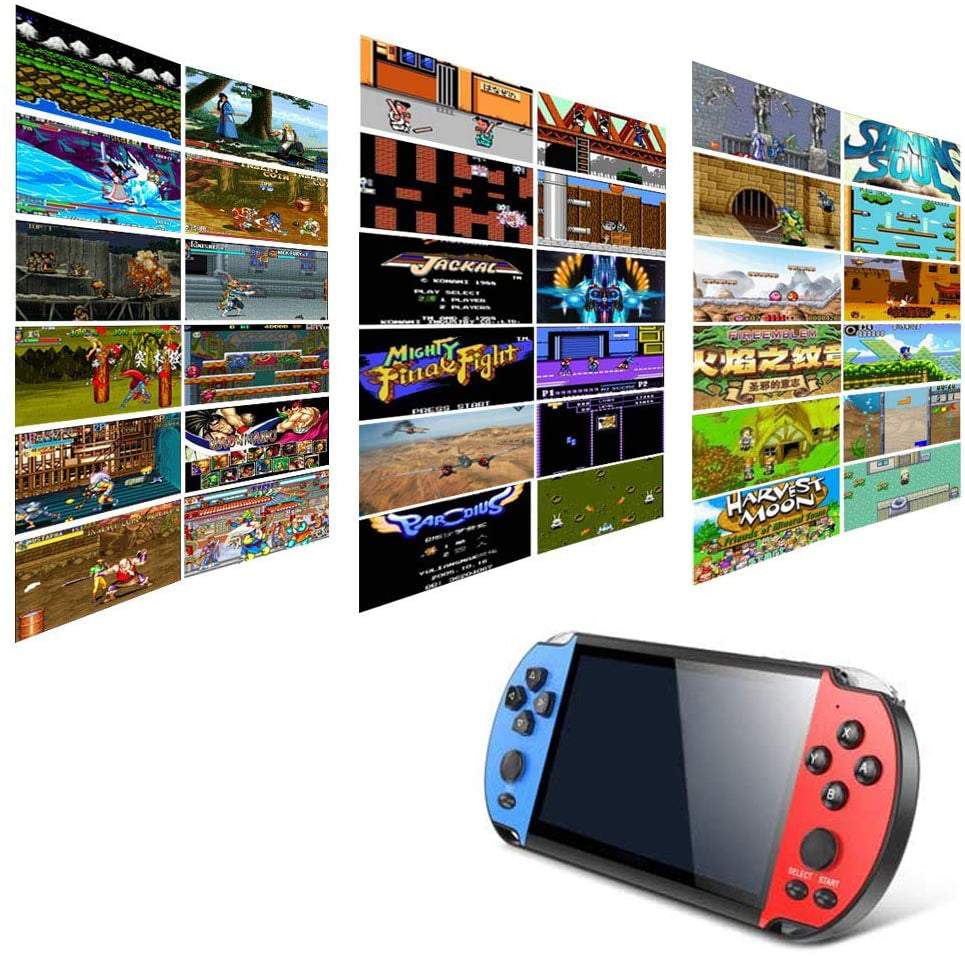 Portatīvā spēļu konsole retro X7