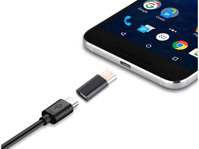 Micro USB uz USB-C adapteris
