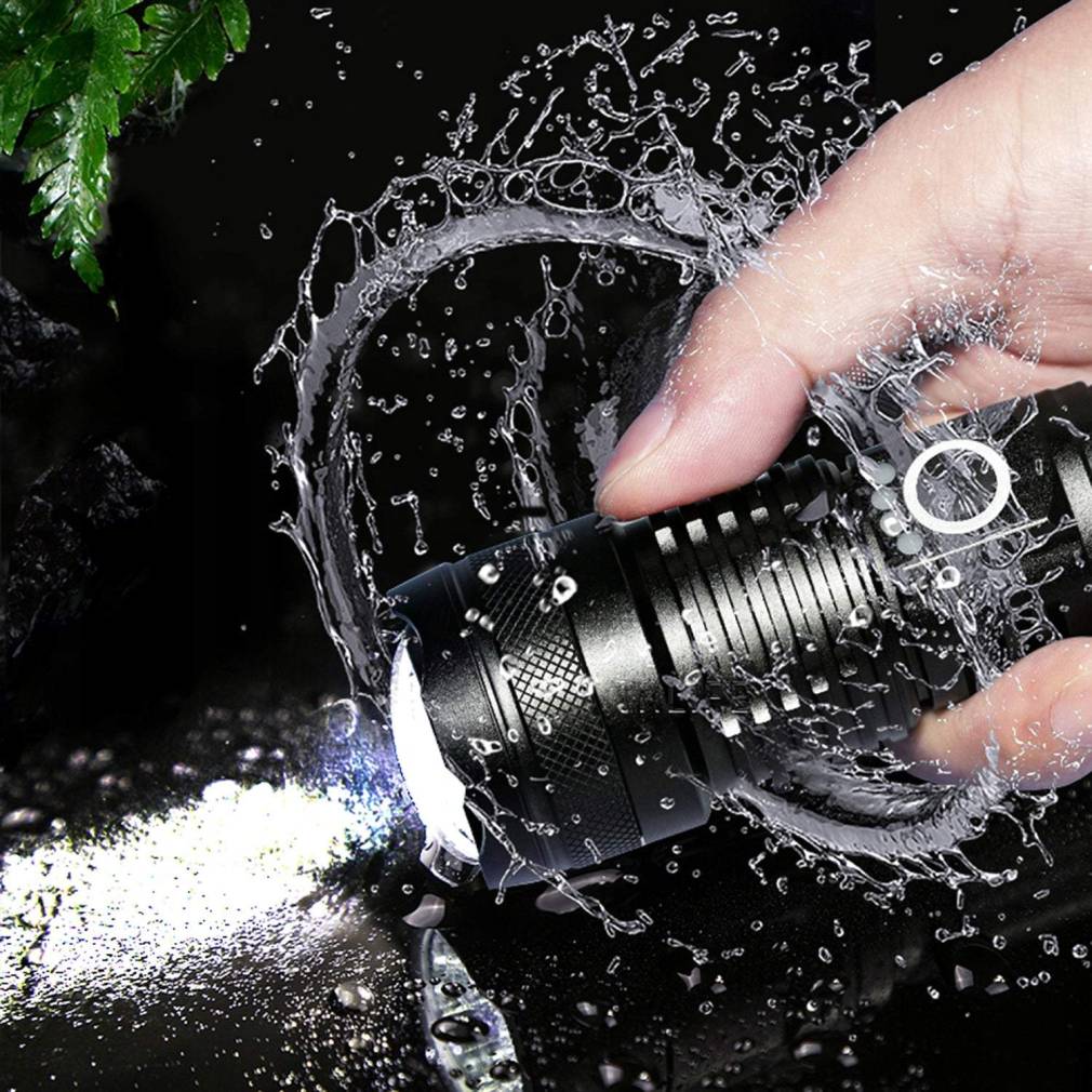 Taktiskais lukturis ar 5 gaismas režīmiem, metālisks