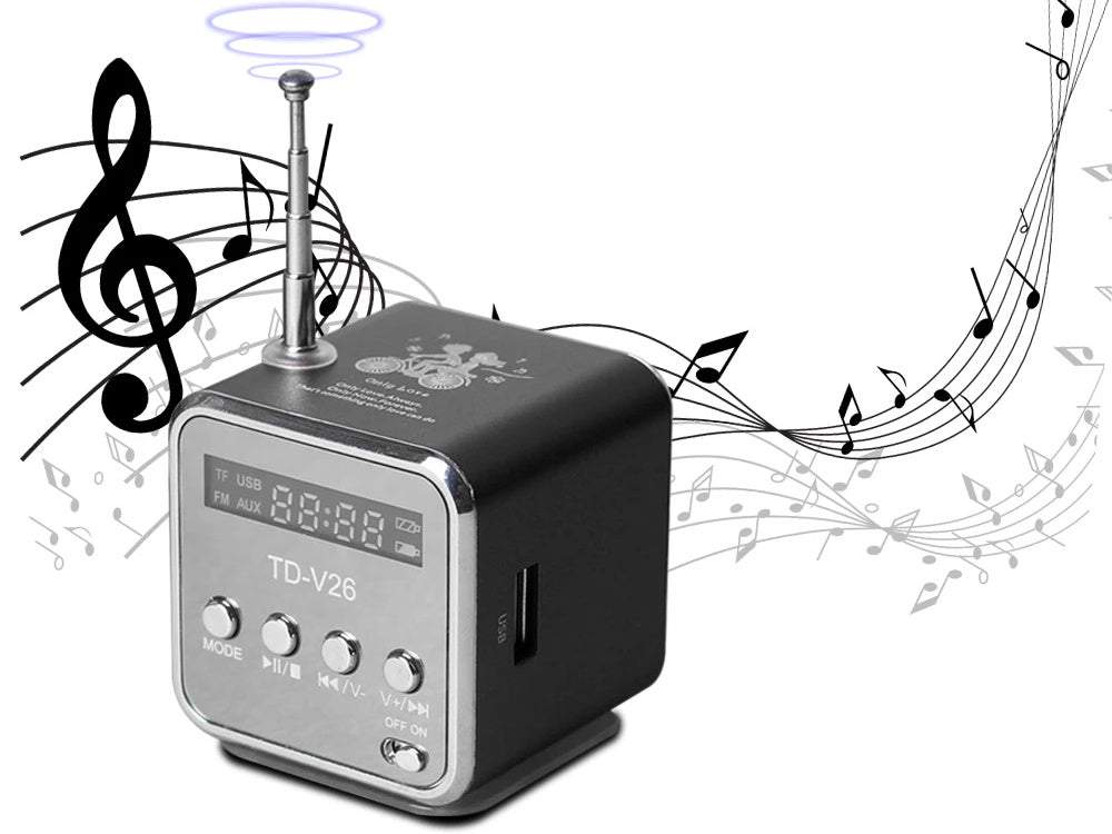 Portatīvais bezvadu skaļrunis - radio FM