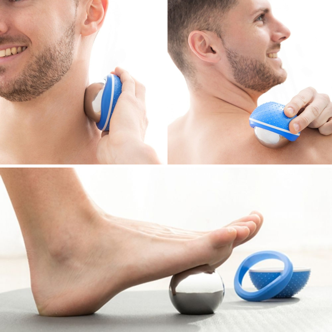 Aukstā masāžas bumba divi vienā