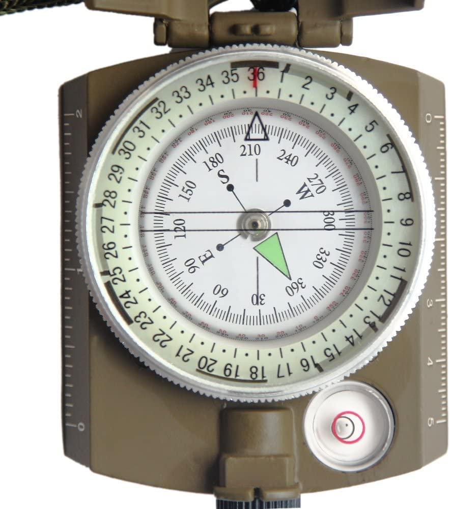 Metālisks kompass ar vāku un maciņu