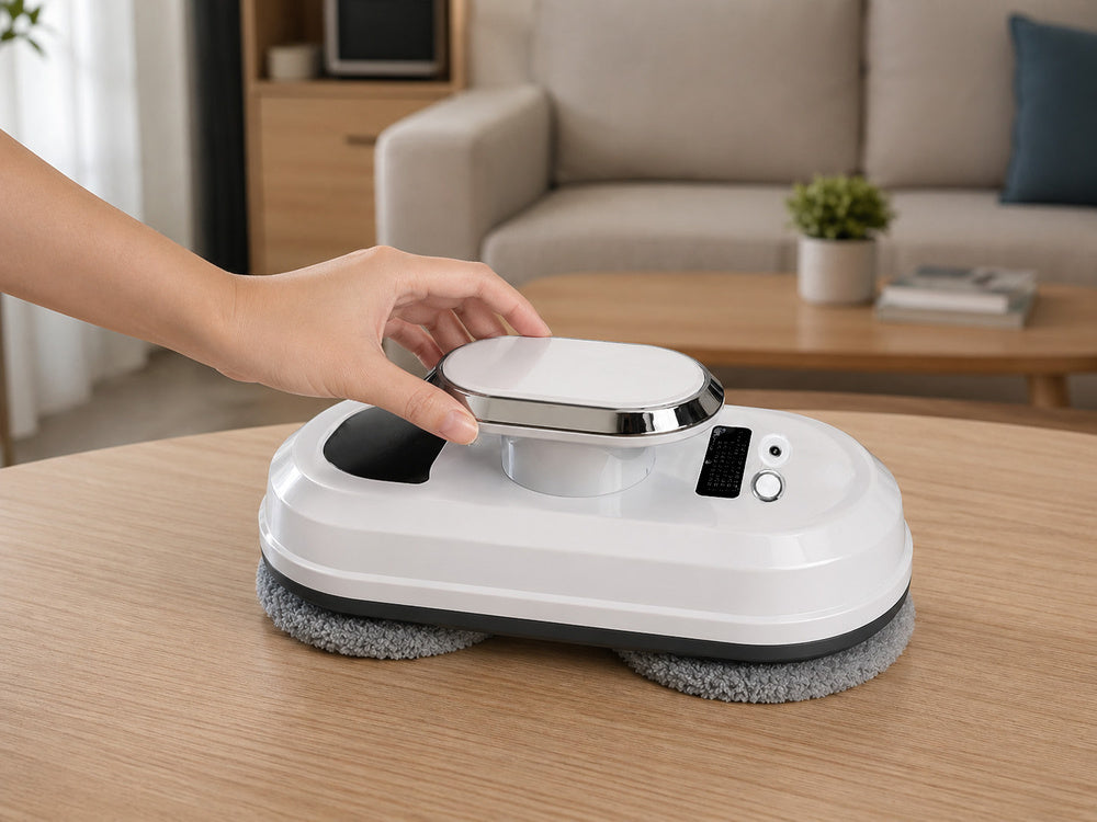 Logu tīrīšanas robots ar tālvadības pulti, komplekts