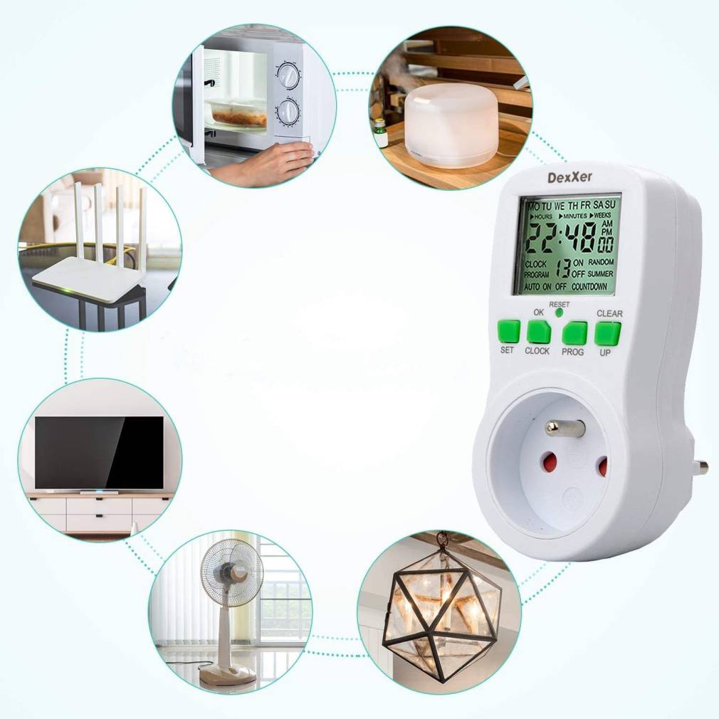 Gudrā kontaktligzda ar programmējamu laiku