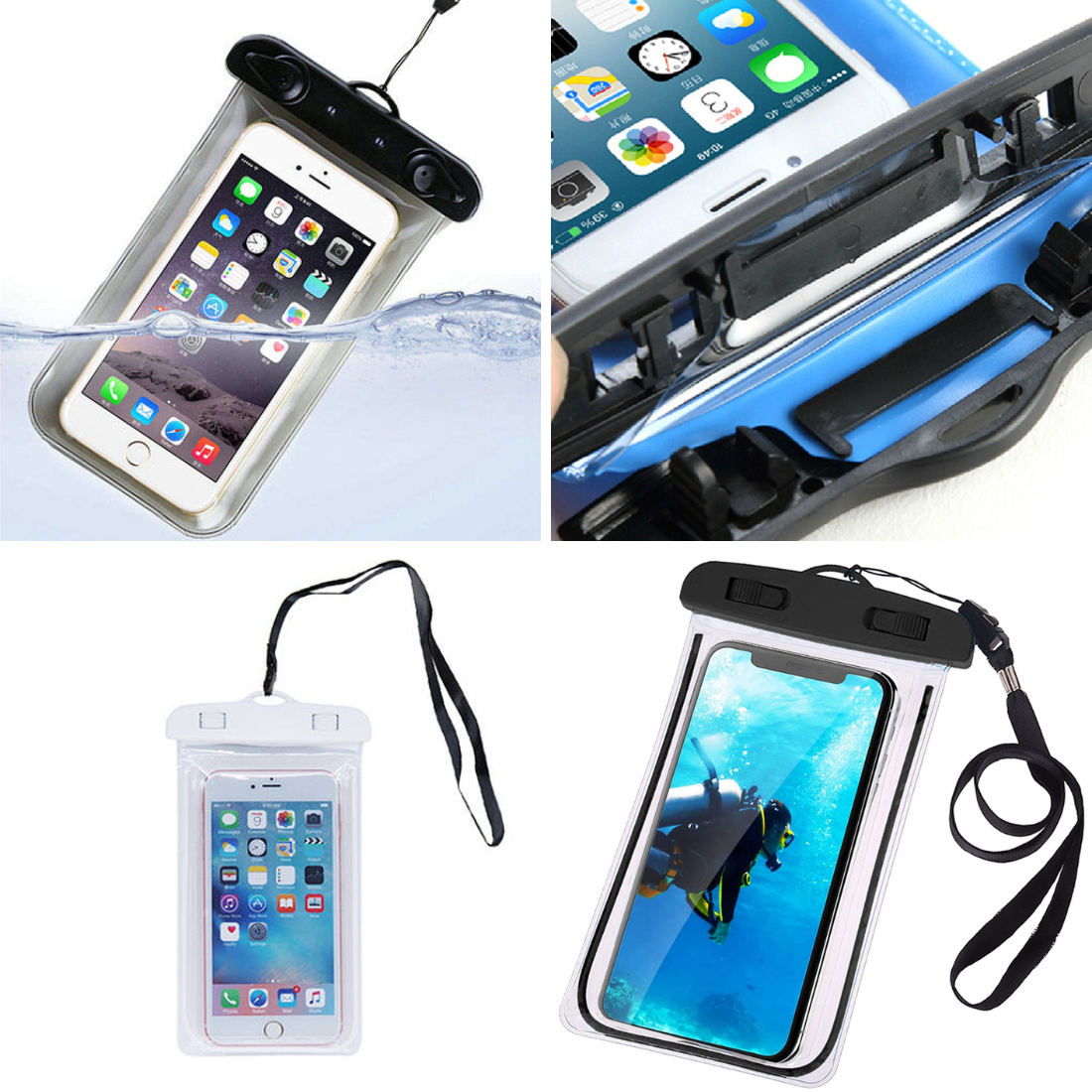 Ūdensnecaurlaidīgs telefona maciņš - ūdensizturīgs sargs