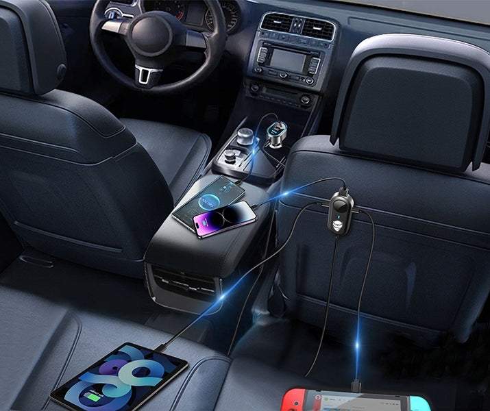 Auto lādētājs ar 6 pieslēgvietām