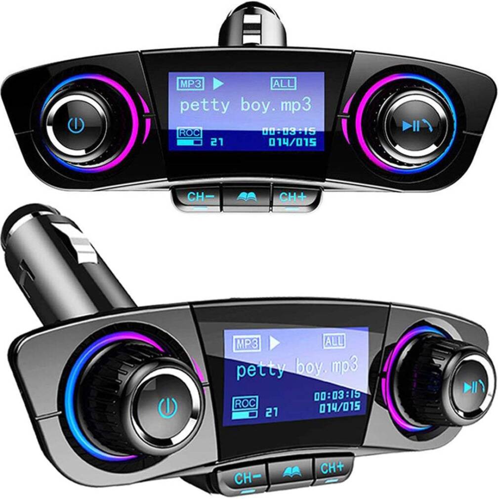 Auto raidītājs, FM modulators, daudzfunkcionāls telefona lādētājs, Bluetooth, MP3