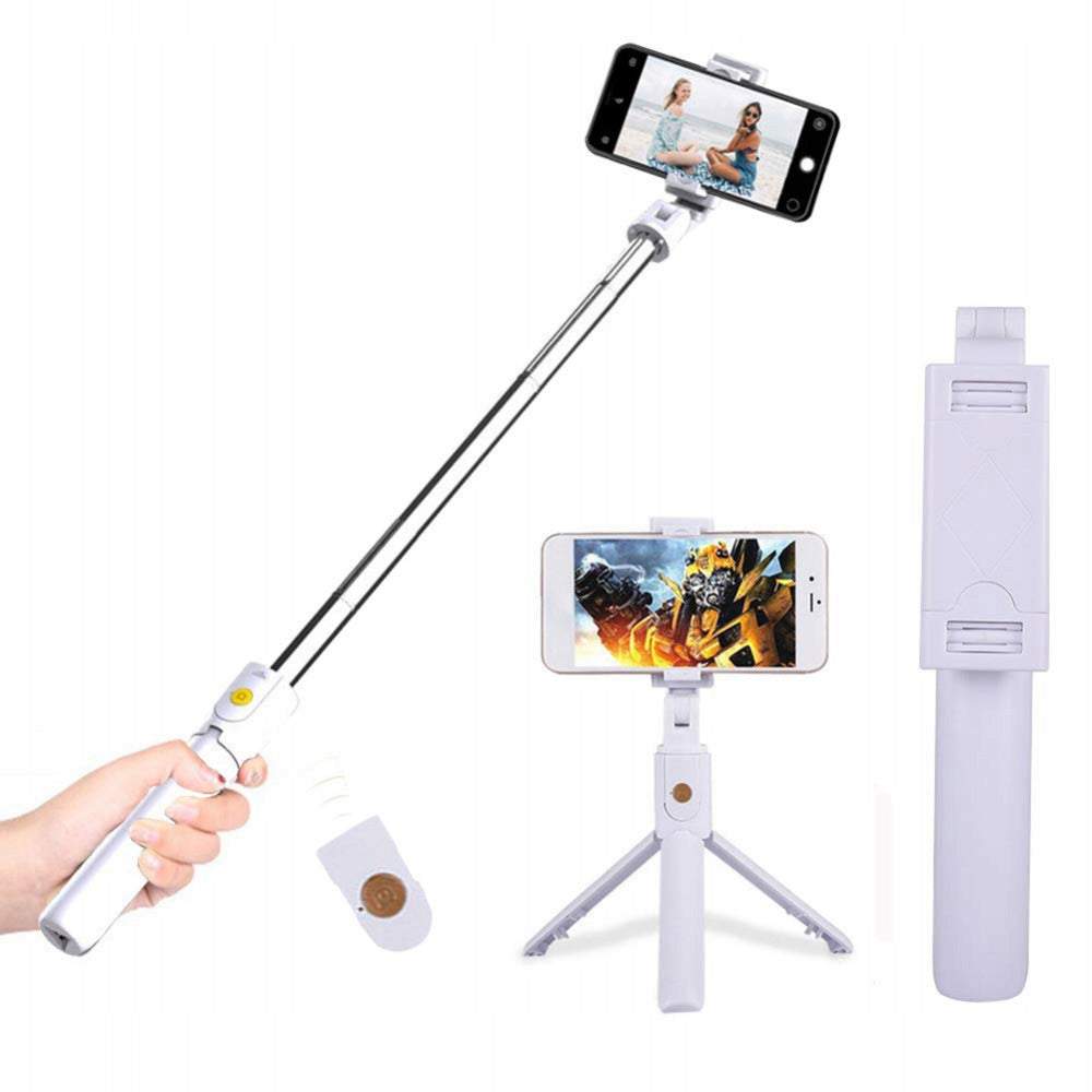 Statīvs Selfie-stick telefonam ar tālvadības pulti