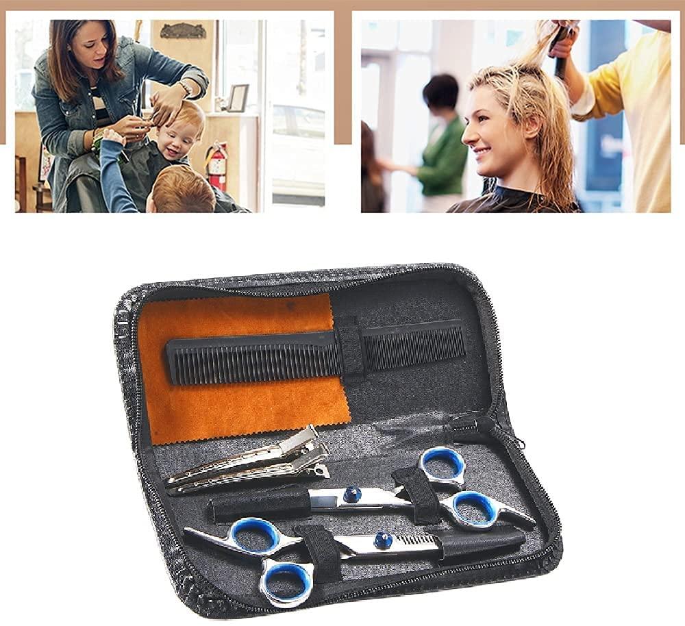 Friziera komplekts matu griešanai (šķēres, retināšanas šķēres, ķemme)