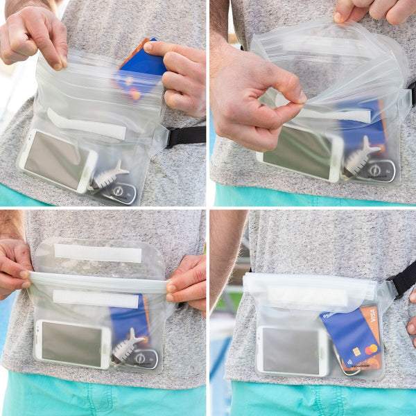 Ūdensizturīga jostas soma ar regulējamu jostu 2 gab