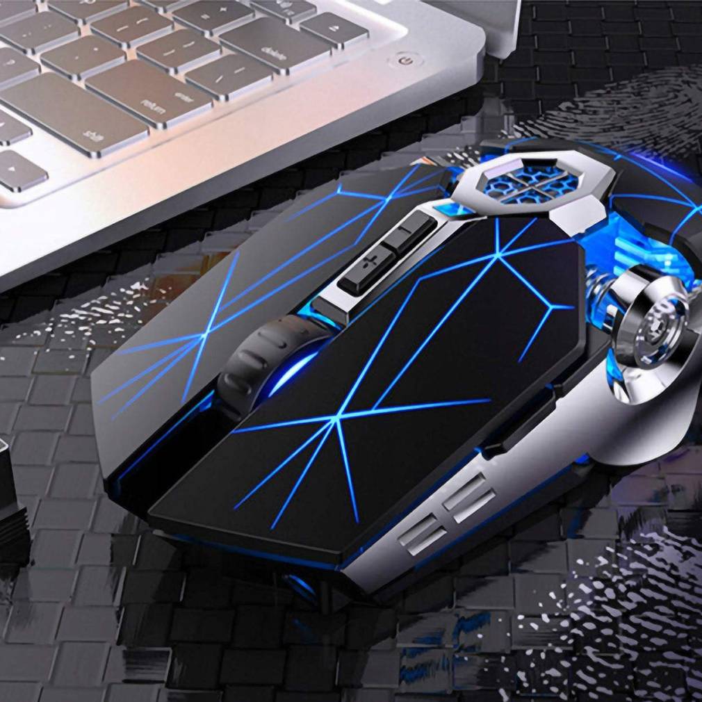 Bezvadu spēļu pele LED