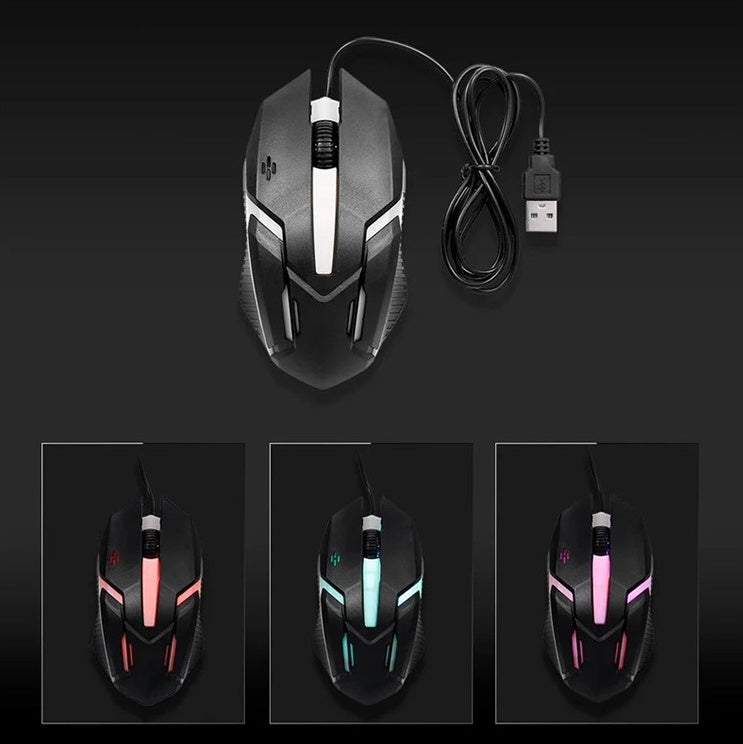 Spēļu pele ar vadu RGB LED 1200 DPI