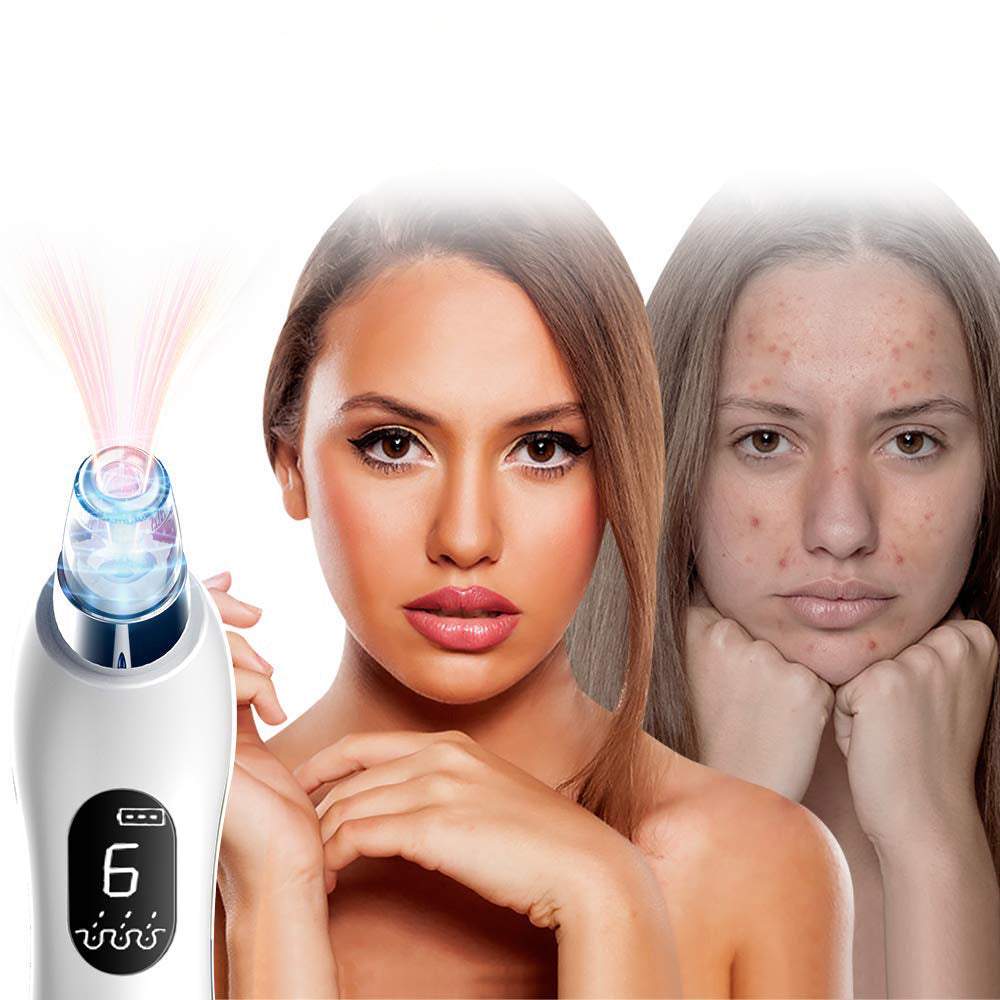 Poru sūknis sejas tīrīšanai ar 6 uzgaļiem